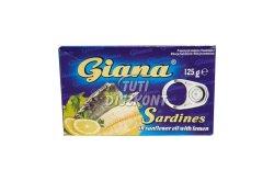 Giana szardínia olajban, citrommal tz., 125 G