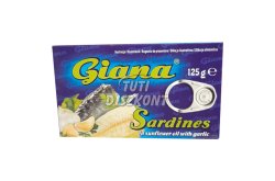 Giana szardínia olajban, fokhagymával tz., 125 G