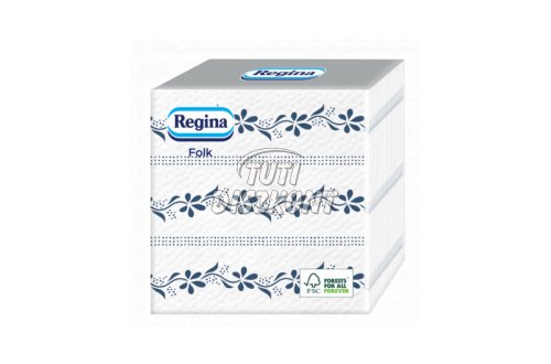 Regina szalvéta 1r. Folk Kékfestő 33x33cm, 45 DB