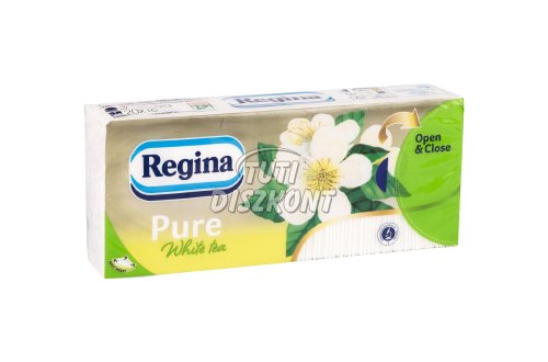 Regina papírzsebkendő 3r.90lap White tea, 90 lap