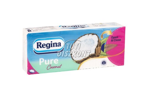 Regina papírzsebkendő 3r.90lap Coconut, 90 lap