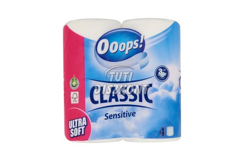 Ooops!Classic WC papír 4 tek, 3 rtg, Sensitive, 4 tek
