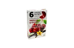 Teamécses illatos vanilia-cherry, 6 DB
