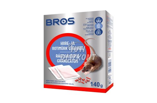 Bros Rágcsálóirtó granulátum 140g B1632, 1 db