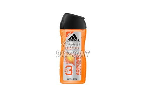 Adidas tusfürdő ffi Adipower 3in1 X, 250 ml