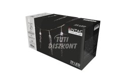Entac karácsonyi 20 led műanyag jégcsapfüzér 16cm CW 3méter, 1 db