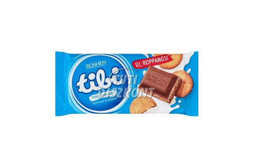 Tibi táblás csokoládé tej csok.tejkrém.keksz, 100 g