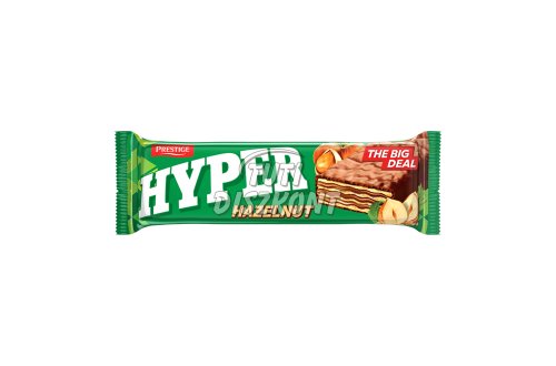 Hyper Hazelnut ostyaszelet mogyorókrémes, mártott új, 50 G