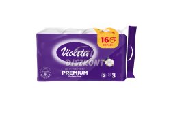 Violeta WC papír 3 rétegű 16 tek. 130 lap fehér, 16 tek