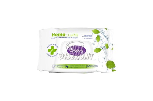 Violeta nedves toelette papír 60db hemocare, 60 DB