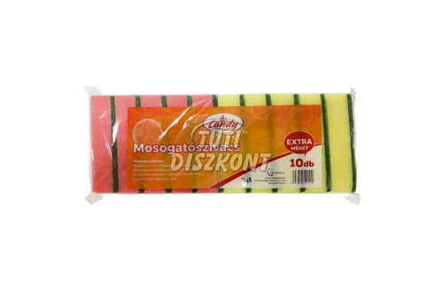 Candy Mosogatószivacs 10 db "Extra nagy" PE15, 10 DB