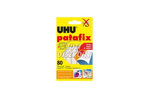 UHU Patafix fehér gyurmaragasztó 80db/csom U39125, 80 db