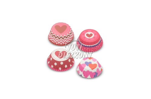 Muffin papír szett-szív 100db/cs 57168H, 1 CS