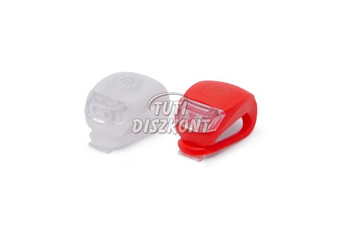 LED-es kerékpár lámpa szett szilikon borítással 57069B, 1 CS