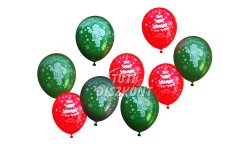 Lufi szett piros-zöld,karácsonyi 12db/cs (58752), 1 cs