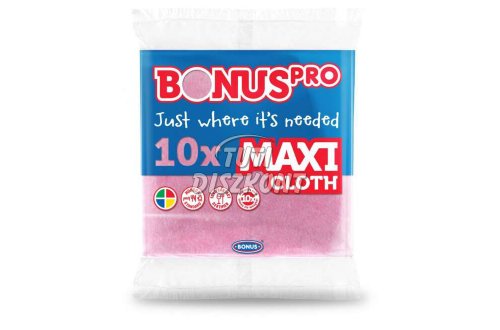 Bonus Maxi általános törlőkendő pink B273, 10 db