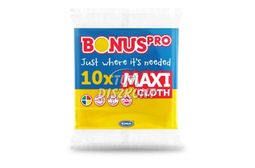 Bonus Maxi általános törlőkendő sárga B297, 10 db
