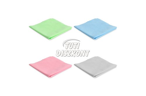 Szemüveg törlőkendő 145x145mm-4 szín 57610, 1 DB