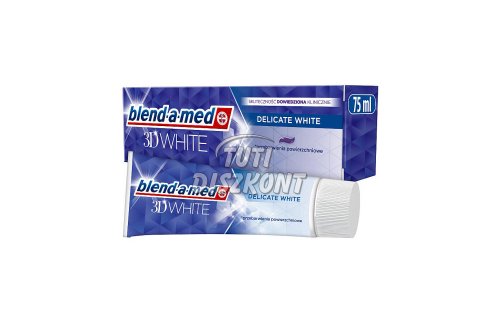 Blend-A-Med fogkrém 75ml 3D White Delicate White, 75 ml