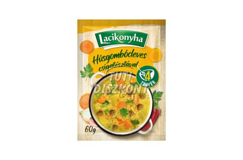 Lacikonyha Húsgombócleves csigatésztával 4 tányéros 60g, 60 G