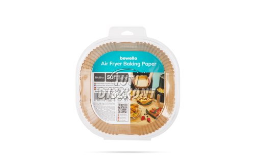 Air fryer sütőp.olaj n.sütőhöz négyzet 20cm 50db-os -BW1020A, 1 CS