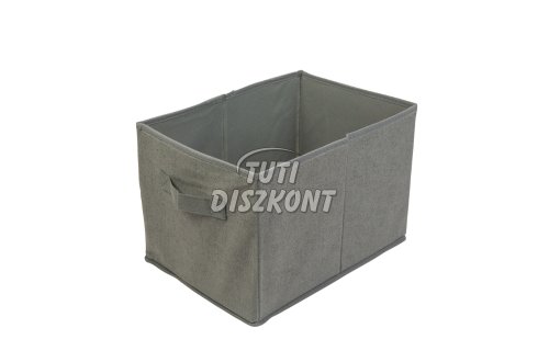 Szövet tárolódoboz 32x22x22cm-szürke BW2076, 1 DB
