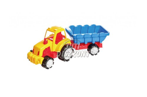 Játék Traktor Utánfutós Super eng-4542 49x18x19cm,452g, 1 db