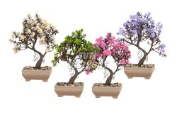 Műnövény dekoráció bonsai 18x24cm 4 féle(11834), 1 DB