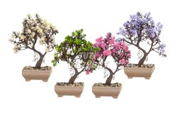 Műnövény dekoráció bonsai 18x24cm 4 féle(11834), 1 DB