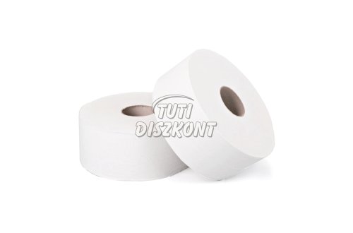 Közületi WC papír 19cm 2r.prégelt 100% cellulóz 12db/csomag, 1 cs