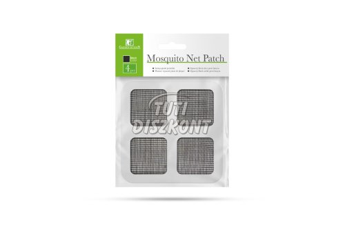 Szúnyogháló javítófolt 10x10cm fekete 4db/cs 11610BK, 4 CS