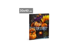 Halloween-i LED-es hangulatkép fali akasztóval,2xAA(58399), 1 DB
