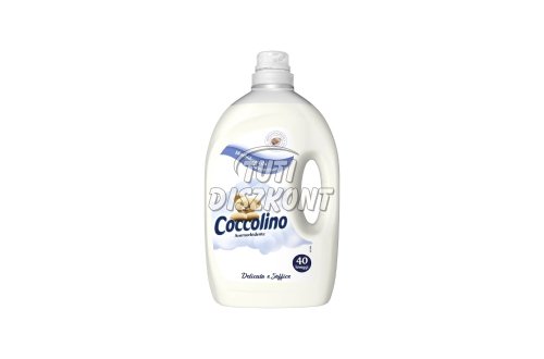 Coccolino öblítő 3L -40 mosás Delicato and Soffice fehér, 3 l