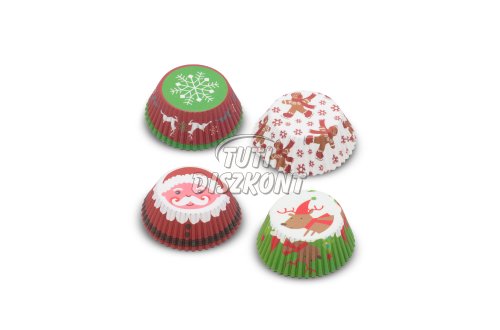 Muffin papír szett karácsonyi 100db/csomag 57168X, 1 CS