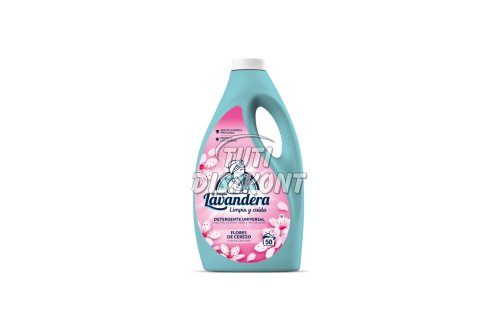 Lavandera mosógél 2,5l Flores de Cerezo 50 mosás rózsaszín, 2.5 L