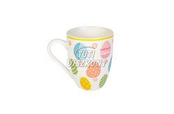 Húsvéti dekoráció porcelán bögre 340ml(CMK-7826), 1 DB