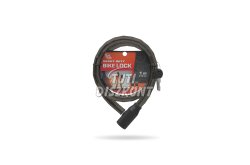 Kerékpár görgős lakat fekete 18mmx100cm(57078BK), 1 db