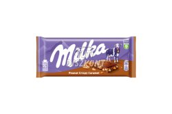 Milka táblás csokoládé 90gr Peanuts Crispy Caramel X, 90 g