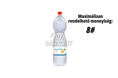 Aqualife ízesített ásványvíz szénsavmentes 1,5l citrom DRS, 1.5 L