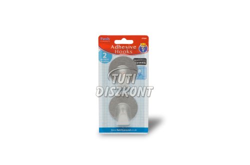 Akasztó szett öntapadós rozsdamentes acél 2db/bl 57259, 1 BL