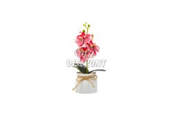 Műnövény dekoráció orchidea rózsaszín 20x9cm(11889A), 1 DB
