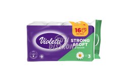 Violeta WC papír 3 rétegű 16 tek. 110 lap kamilla, 16 tek
