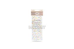 Papír szívószál party 197x6mm 25db/cs(57608), 1 CS