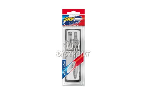 Sky Art isk.körző 2db tartalék heggyel mű.dobozban IK1535D, 1 db
