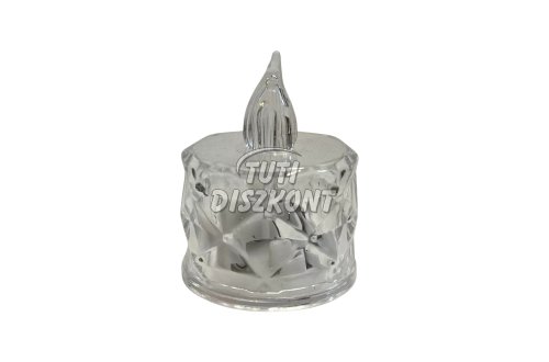 Led gyertya kristályos meleg fényű LED001, 1 DB