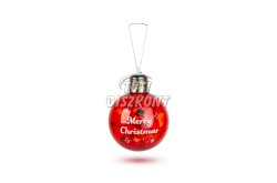 Karácsonyi LED-es gömb RGB LED átlátszó műanyag 8cm(59747A), 1 DB