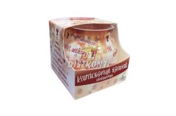 Illatgyertya poharas karácsonyi szavak 70gr, 1 db