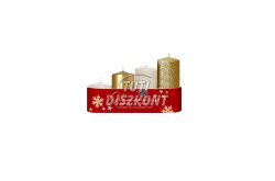 Adventi gyertya emeletes Arany mix 4db-os, 1 cs