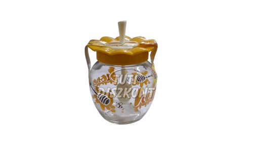Méztartó üveg mézszedővel 380ml 16991, 1 db