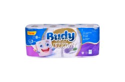 Budy WC papír 3 rétegű 8 tekercses Levendula, 8 tek